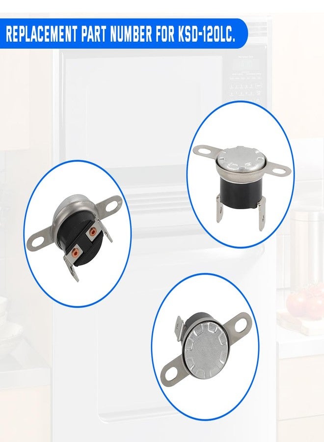 MOTOQUEEN KSD-120LC Microwave Thermal Fuse Replacement for GE Microwaves for WB27X1127 120℃ Normally Closed - Image 2